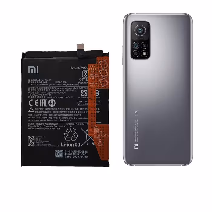 باتری اصلی شیائومی Mi Note 10T مدل BM53 ظرفیت 5000mAh