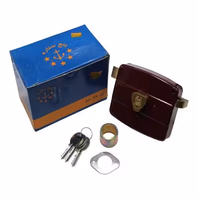 قفل حیاطی پنج ستاره کلید ساده