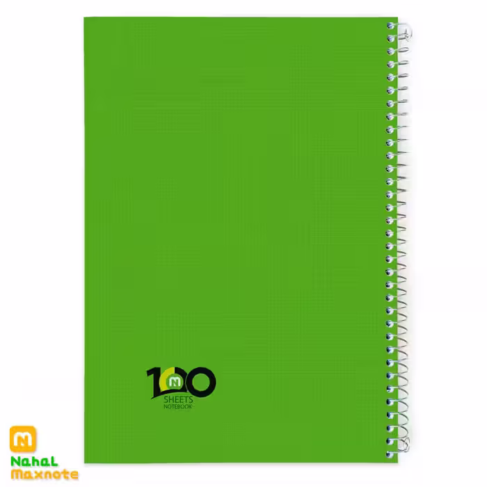 دفتر 100 برگ سیمی تک رنگ کد 9123.طرح 2