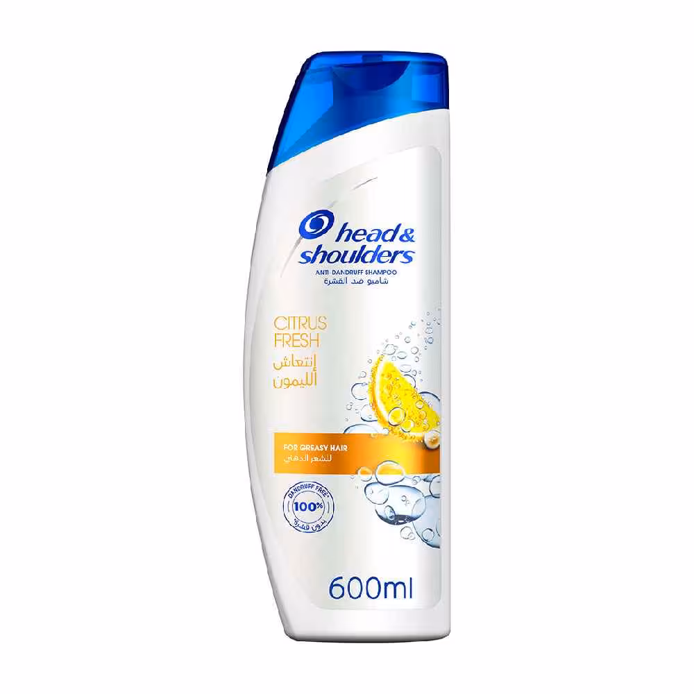 شامپو هد اند شولدرز مدل Natural Fresh مناسب مو های چرب حجم 600 میل