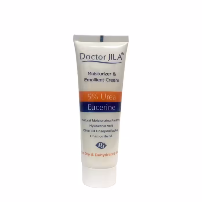 کرم مرطوب کننده و نرم کننده حاوی 5 درصد اوره دکتر ژیلا 75 گرمی