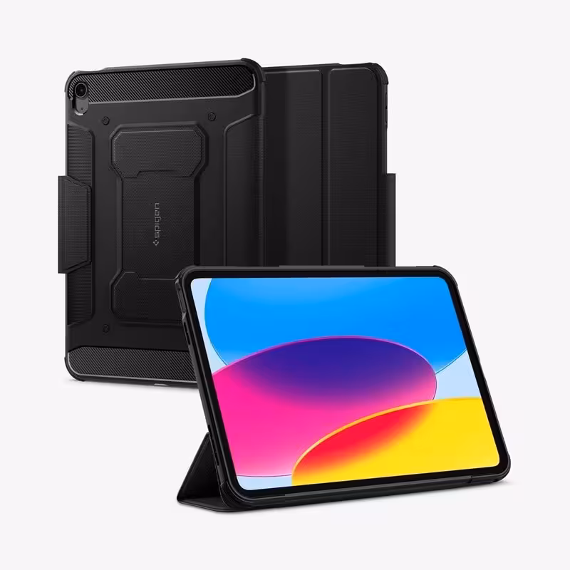کیف اسپیگن Rugged Armor Pro مناسب برای تبلت iPad 11th A16 2025 / 10th 2022 11 Inch and 10.9