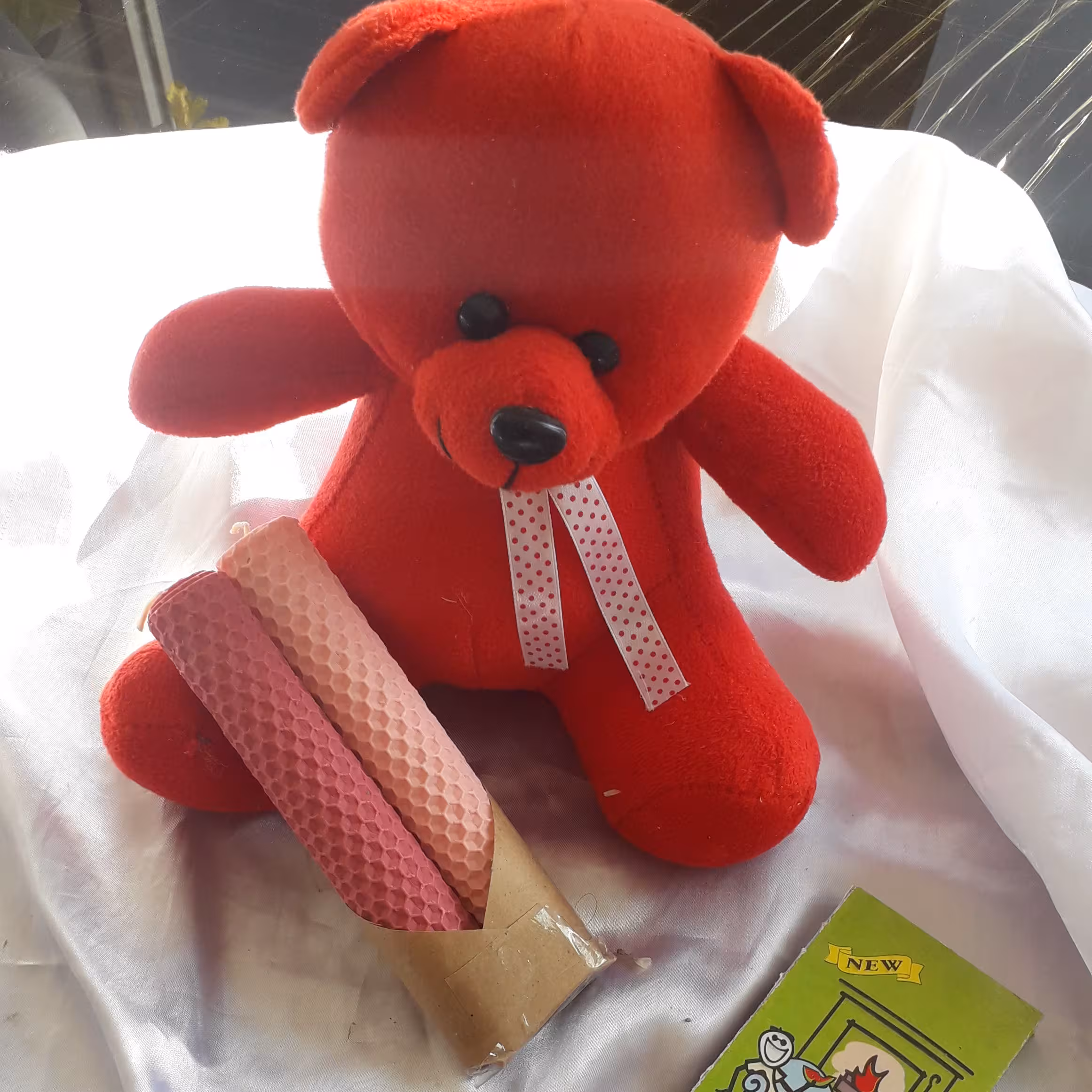 ست دوتایی شمع طبیعی موم عسل