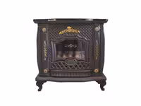 بخاری گازی الماس گاز مدل 30000 شومینه ای طرح حصیری