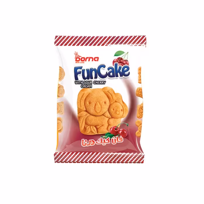 فان کیک عروسکی آلبالویی درنا 35 گرمی