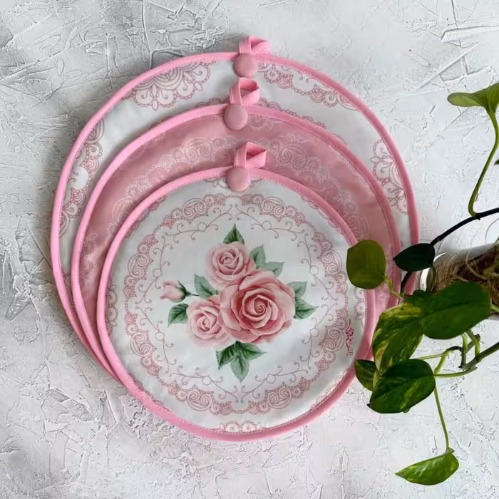 ست 3تایی دمکنی مخمل آرمیتا - طرح 37