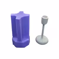 قالب سیلیکونی جا شمعی پایه دار قطر 8ارتفاع 17سانت