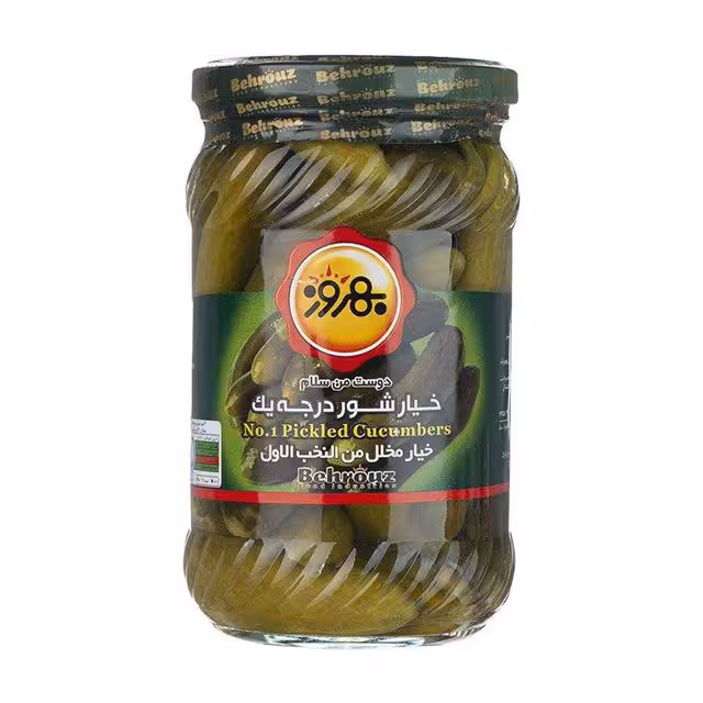 خیار شور درجه یک بهروز 660 گرمی