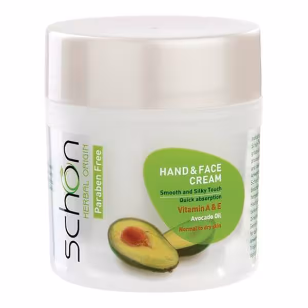 کرم دست و صورت کاسه ای آووکادو شون SCHON Avocado Hand & Face Cream