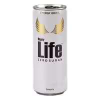 نوشابه انرژی زا هپی لایف Life مدل بدون قند Zero Sugerحجم 250 ml