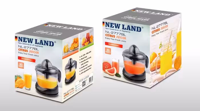 آب پرتقال گیر مشکی نیولند مدل Orange juice NEWLAND NL-2777BL