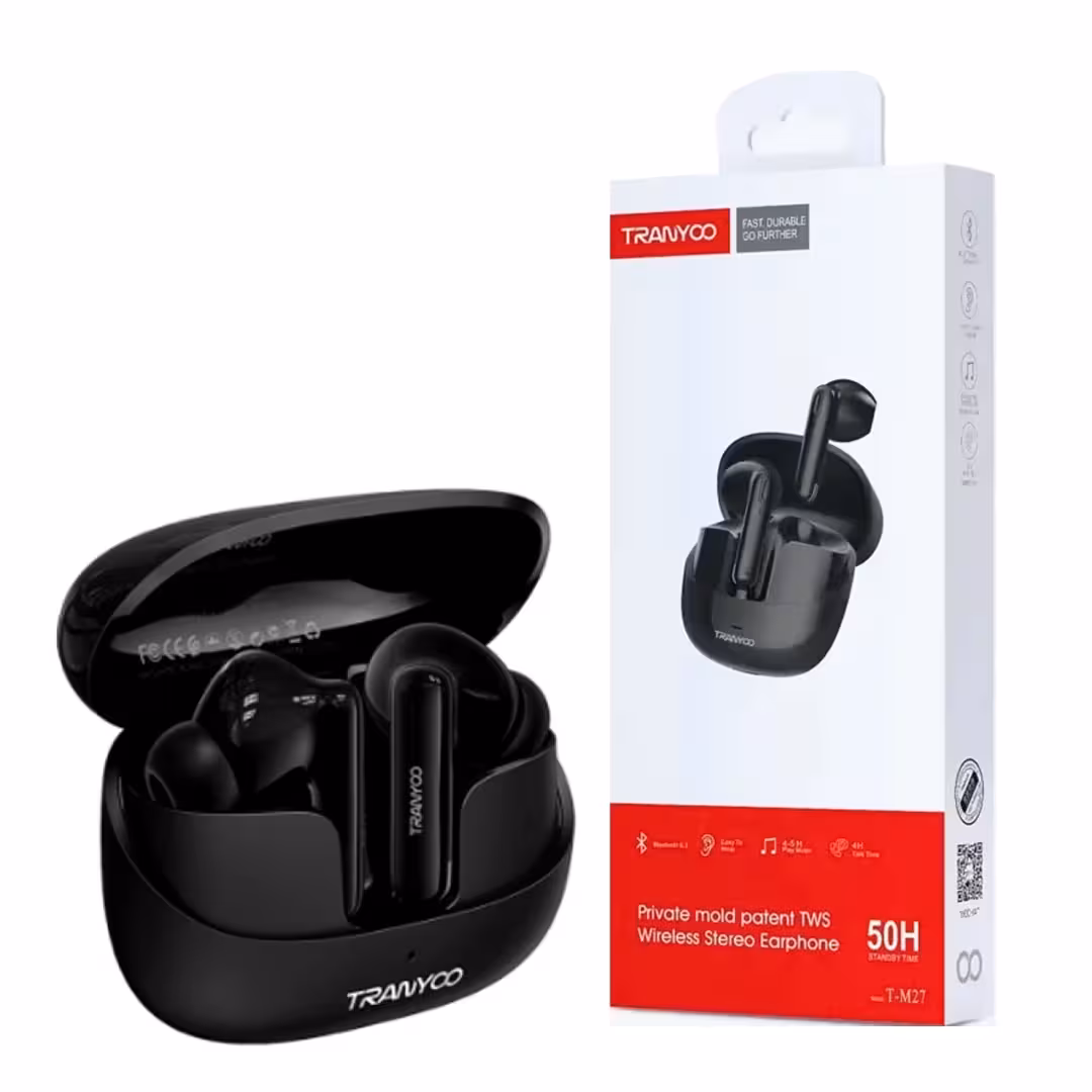 هندزفری ایرپاد   TRANYOO    مدل   T-M27    ( گارانتی  3  ماهه )6 ماه گارانتی