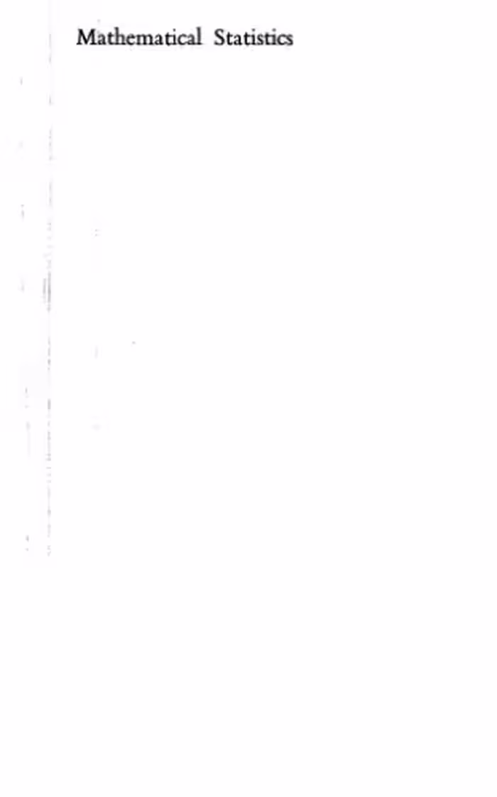 خرید و دانلود نسخه کامل کتاب Mathematical Statistics