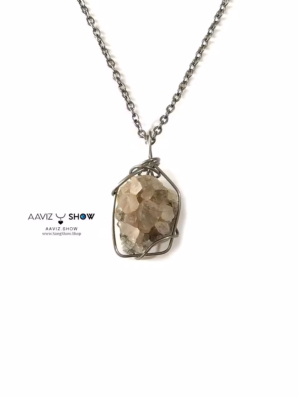 گردنبند کوارتز دودی ( اسموکی کواراتز ) راف و معدنی A761