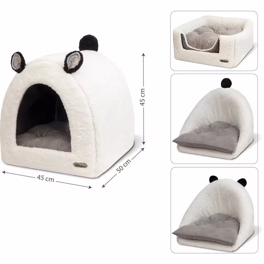 لانه خرسی 4 کاره نیناپت سفید 45*50*45