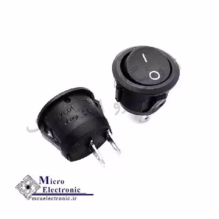 کلید راکر گرد دوحالته KCD1-601 2PIN