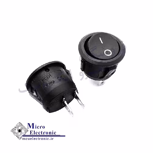 کلید راکر گرد دوحالته KCD1-601 2PIN
