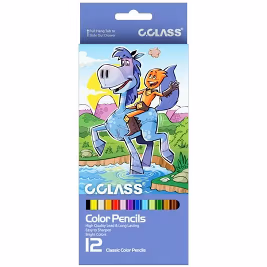 مداد رنگی 12 رنگ سی کلاس – C-Class- جعبه مقوایی