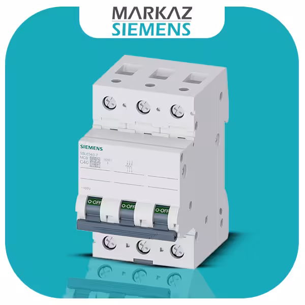 5SL6340-7 کلید مینیاتوری زیمنس 40 آمپر سه پل ، تیپ C