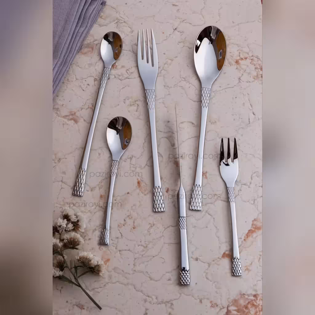 قاشق و چنگال غذاخوری 12 پارچه رولنزا مدل D59