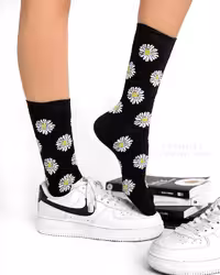 جوراب ساقدار آپتیمیست طرح گل بابونه