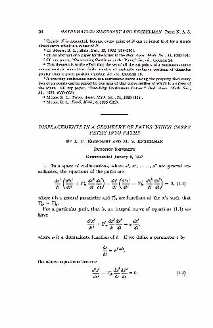خرید و دانلود نسخه کامل کتاب Displacements in a Geometry of Paths Which Carry Paths into Paths