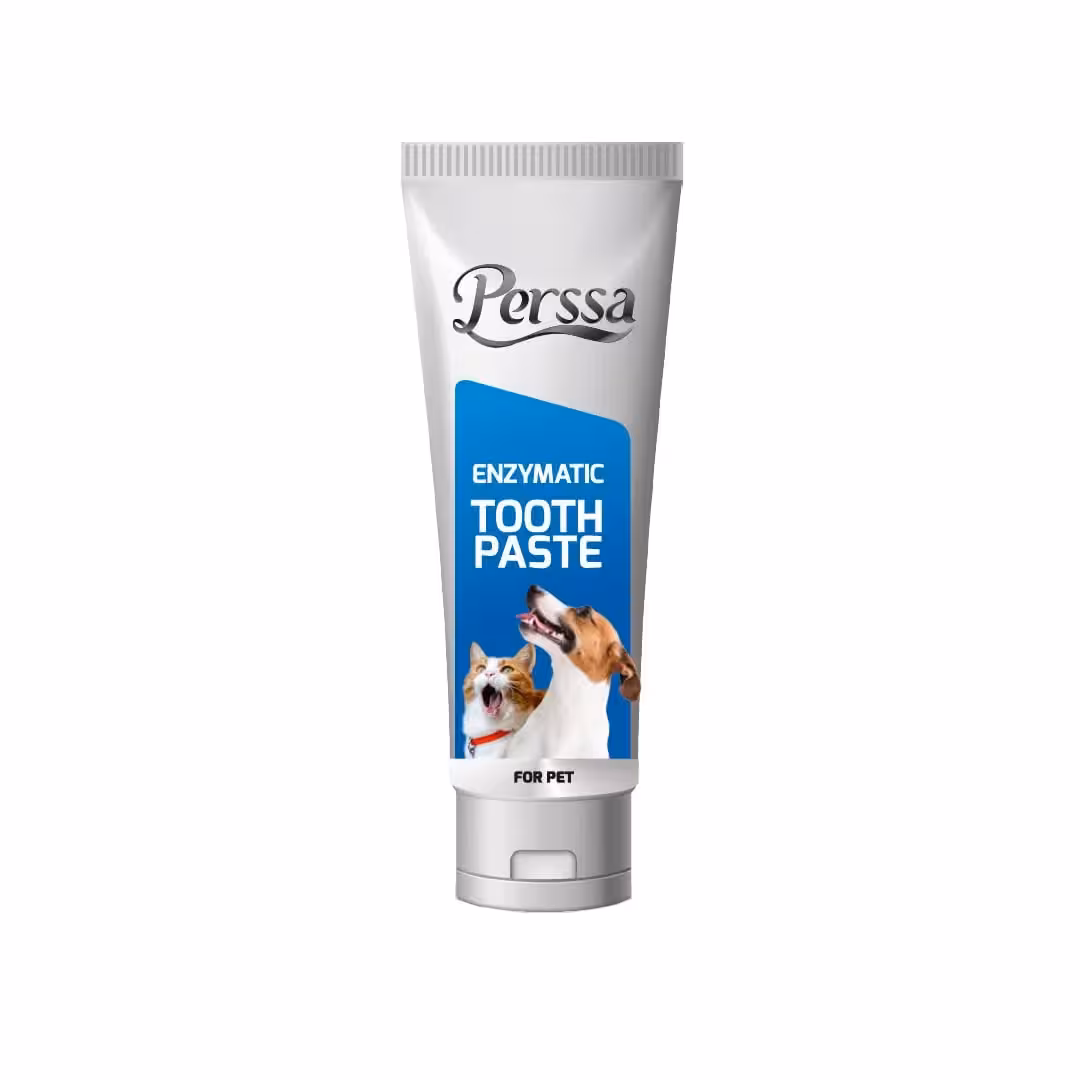خمیر دندان آنزیمی پرسا مخصوص سگ و گربه، 100 گرمی