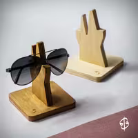 جا عینکی چوبی واو با ظرفیت 2 عینک