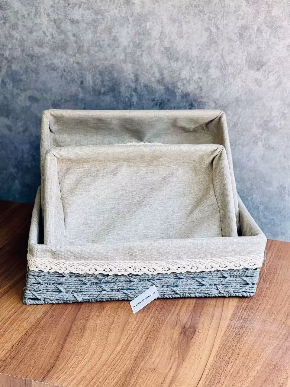 سبد 3عددی حصیری 1