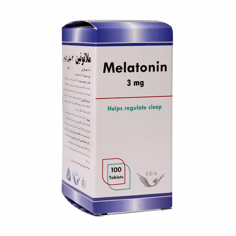 قرص ملاتونین 3 میلی گرم سیمرغ دارو عطار 100 عددی