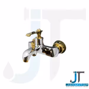 شیر حمام اهرمی کروم طلایی آریانا (مدل ونیز)