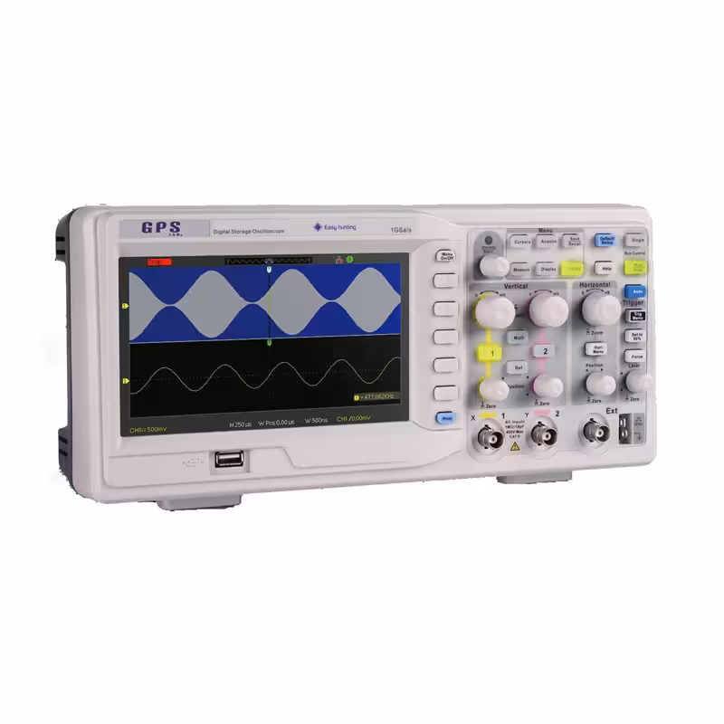 اسیلوسکوپ 70MHz دو کاناله جی‌پی‌اس مدل GPS-1072B Plus