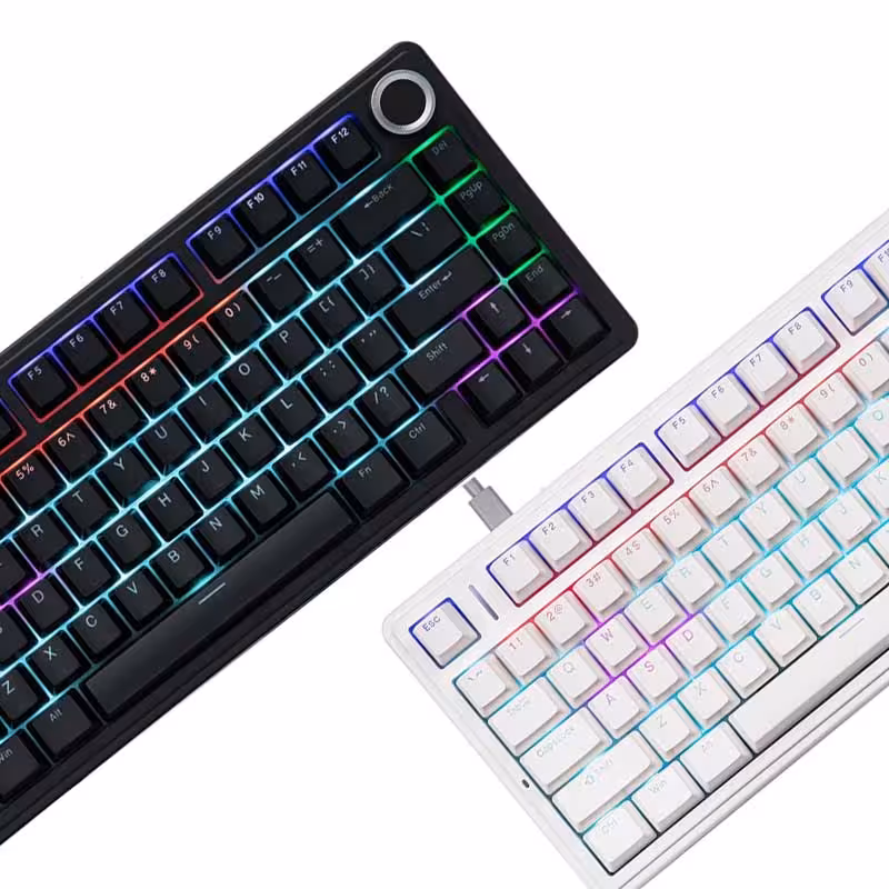 کیبورد گیمینگ سیم دار ، وایرلس و بلوتوثی آئولا مدل AULA F75 Gaming سوئیچ Red