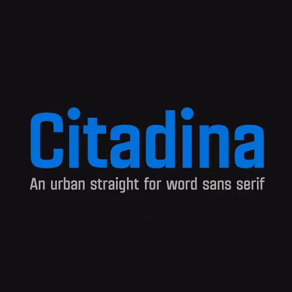 دانلود فونت انگلیسی Citadina