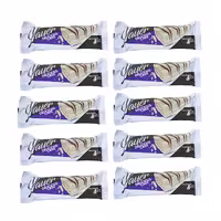 کیک لایه ای کرمدار با روکش شکلات سفید نظری 60 گرمی بسته 24 عددی