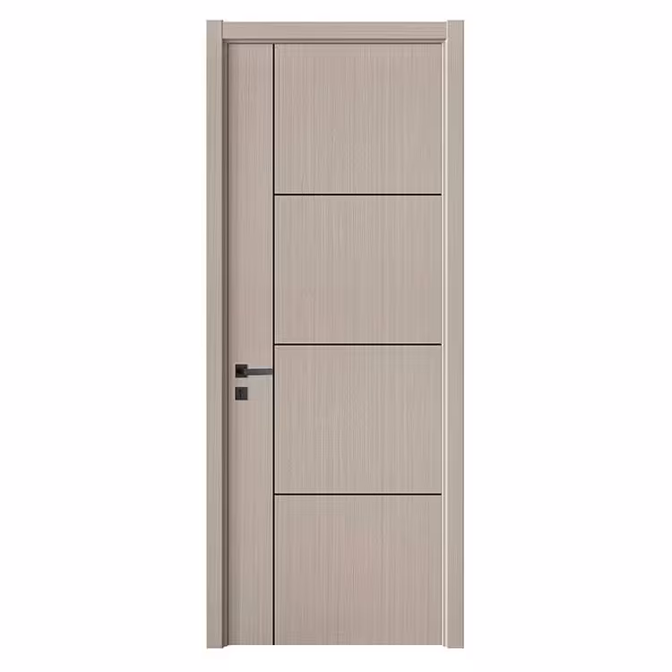 درب اتاق mdf با رویه پی و یسی طرح CNC کد 4205