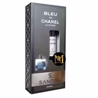 عطر جیبی مردانه صندل مدل شنل بلو حجم 25 میلی لیتر
