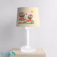 آباژور اتاق کودک طرح جغد عاشق کد A1374