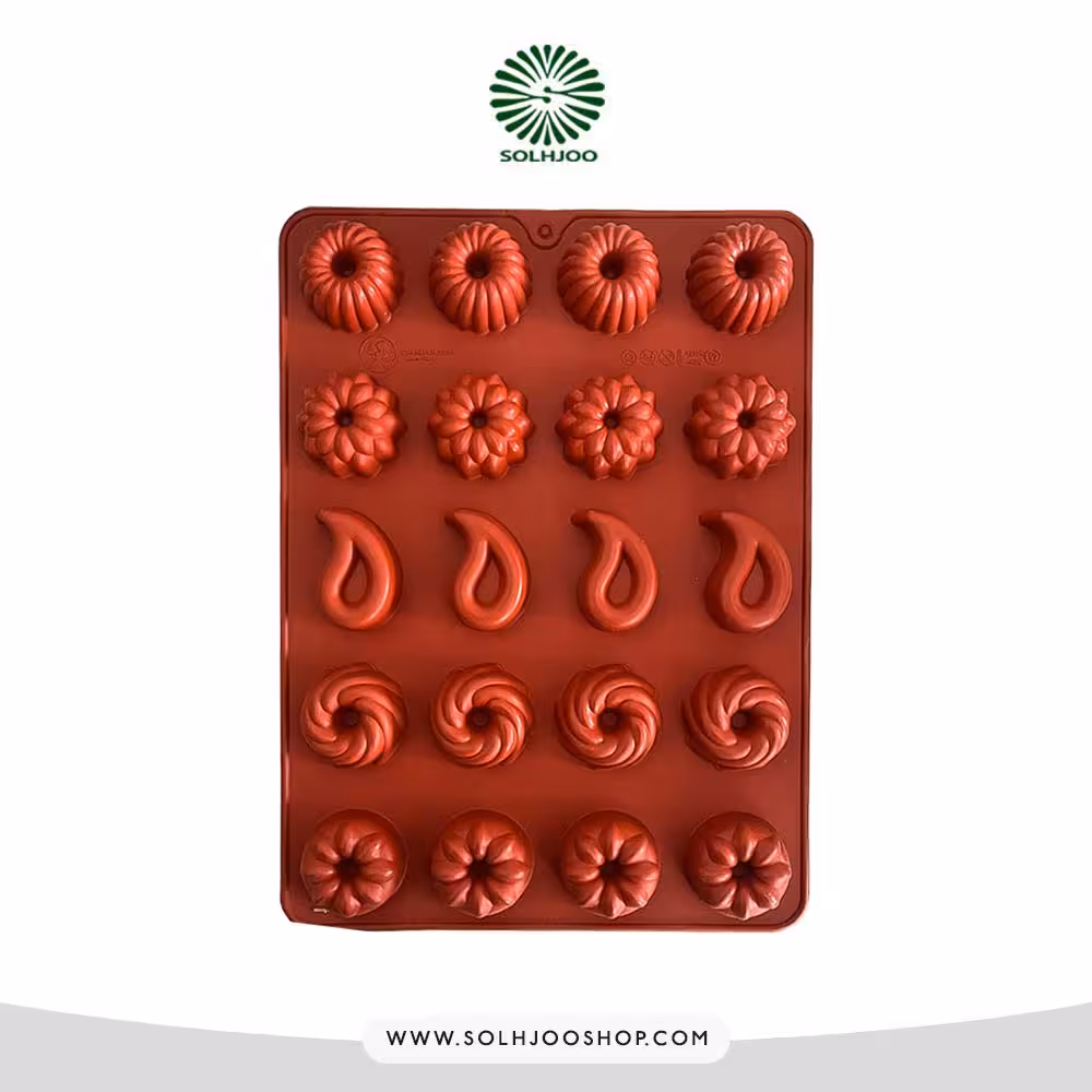 قالب سیلیکون حلوایی شیفون دار