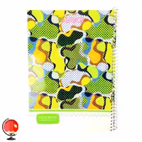 دفتر زبان سیمی دو خط 100 برگ برند آونگ طرح ارتشی