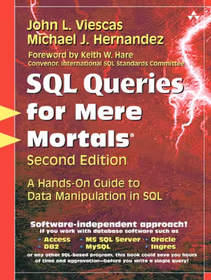 خرید و دانلود نسخه کامل کتاب SQL Queries for Mere Mortals: A Hands-on Guide to Data Manipulation in SQL [For Mere Mortals Series]