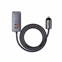 هاب شارژر فندکی باسئوس مدل Together PPS Multi 2U 2C با توان 120 وات