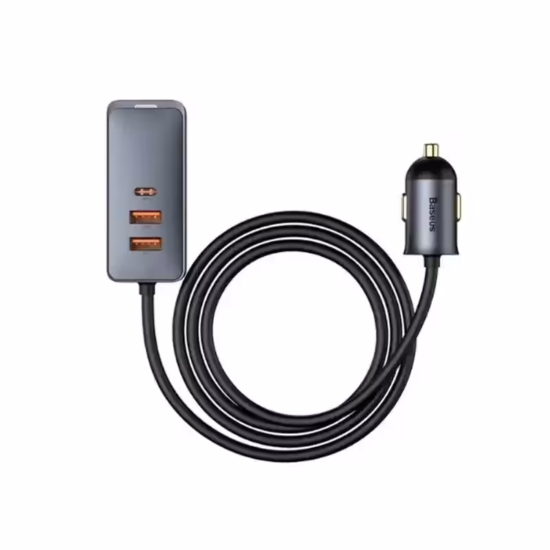 هاب شارژر فندکی باسئوس مدل Together PPS Multi 2U 2C با توان 120 وات