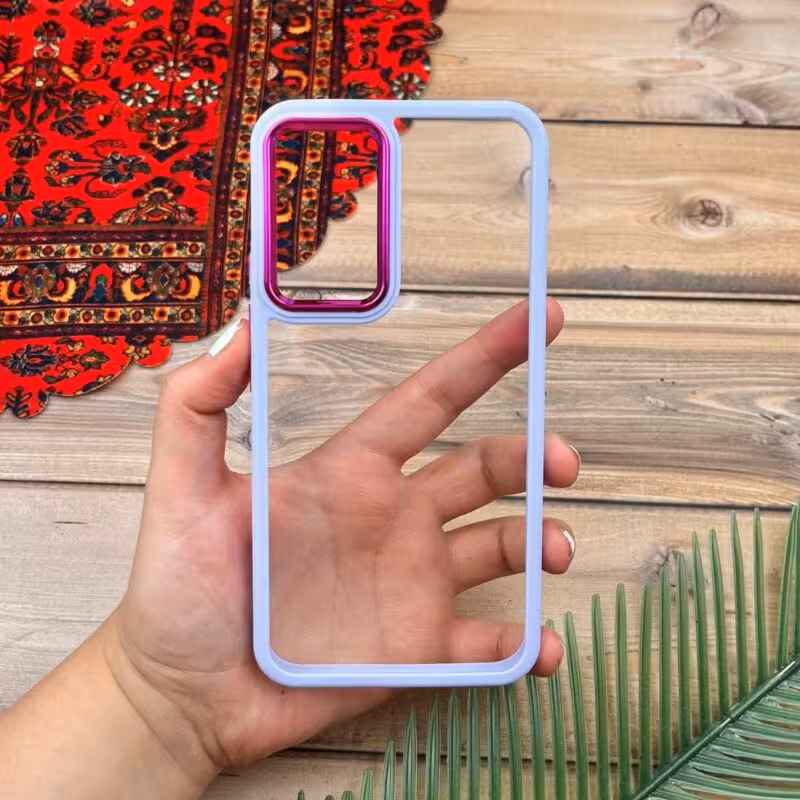 قاب گوشی Galaxy A54 5G سامسونگ اورجینال دورسیلیکونی شفاف  یاسی کد 58091