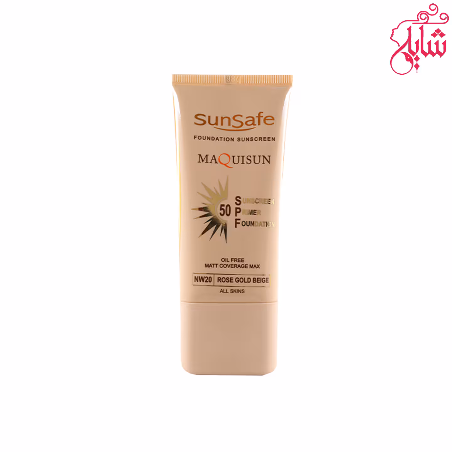 سان سیف-ضدافتاب کرم پودری SPF50 بژ رزگلدNW20