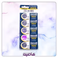 باتری سکه ای 2016 مکسل 5 عدد ورقه ای