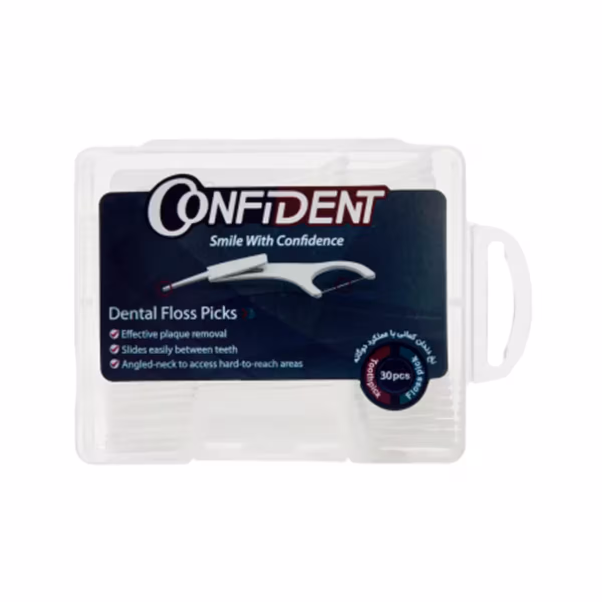 نخ دندان کمانی با عملکرد دوگانه (نخ دندان – خلال دندان) کانفیدنت