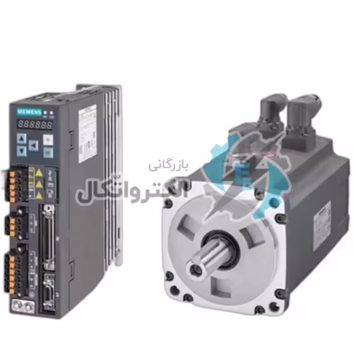 سروو موتور زیمنس مدل v90-400w-3000RPM گشتاور 1.27 نیوتن متر (بدون ترمز – با ورودی پروفینت) ا Siemens v90-400w-3000RPM servo motor power 400 (without brake – with Profint input)