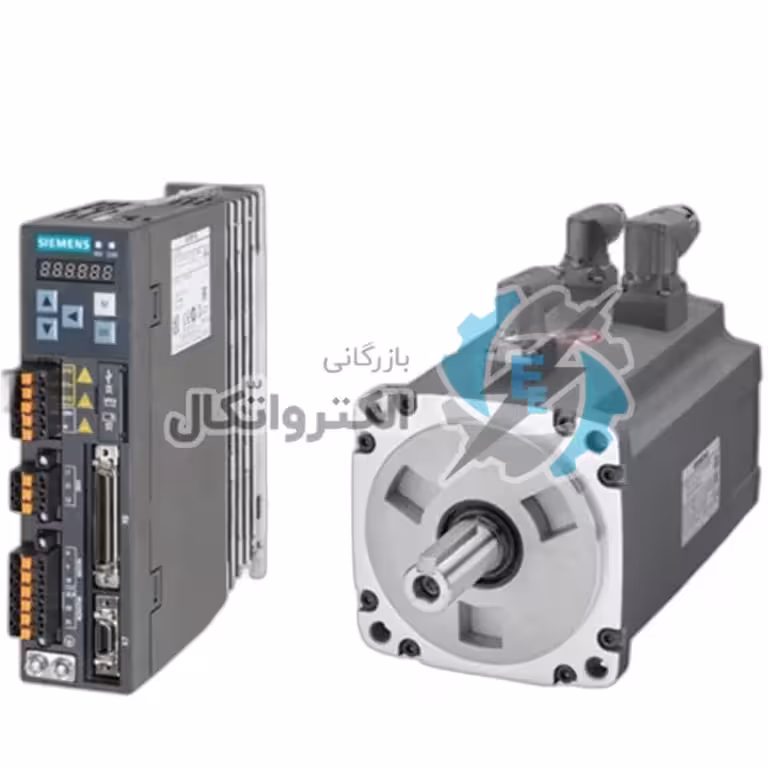 سروو موتور زیمنس مدل v90-400w-3000RPM گشتاور 1.27 نیوتن متر (بدون ترمز – با ورودی پروفینت) ا Siemens v90-400w-3000RPM servo motor power 400 (without brake – with Profint input)