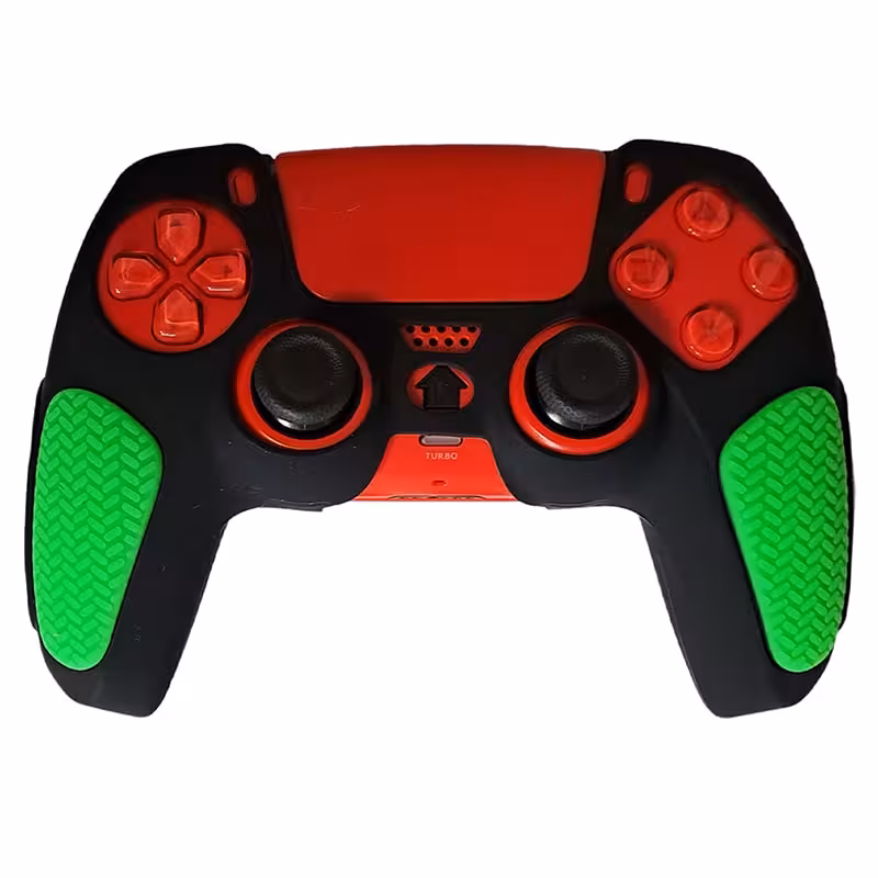 روکش دسته PS5 مدل ضد لغزش مشکی-سبز